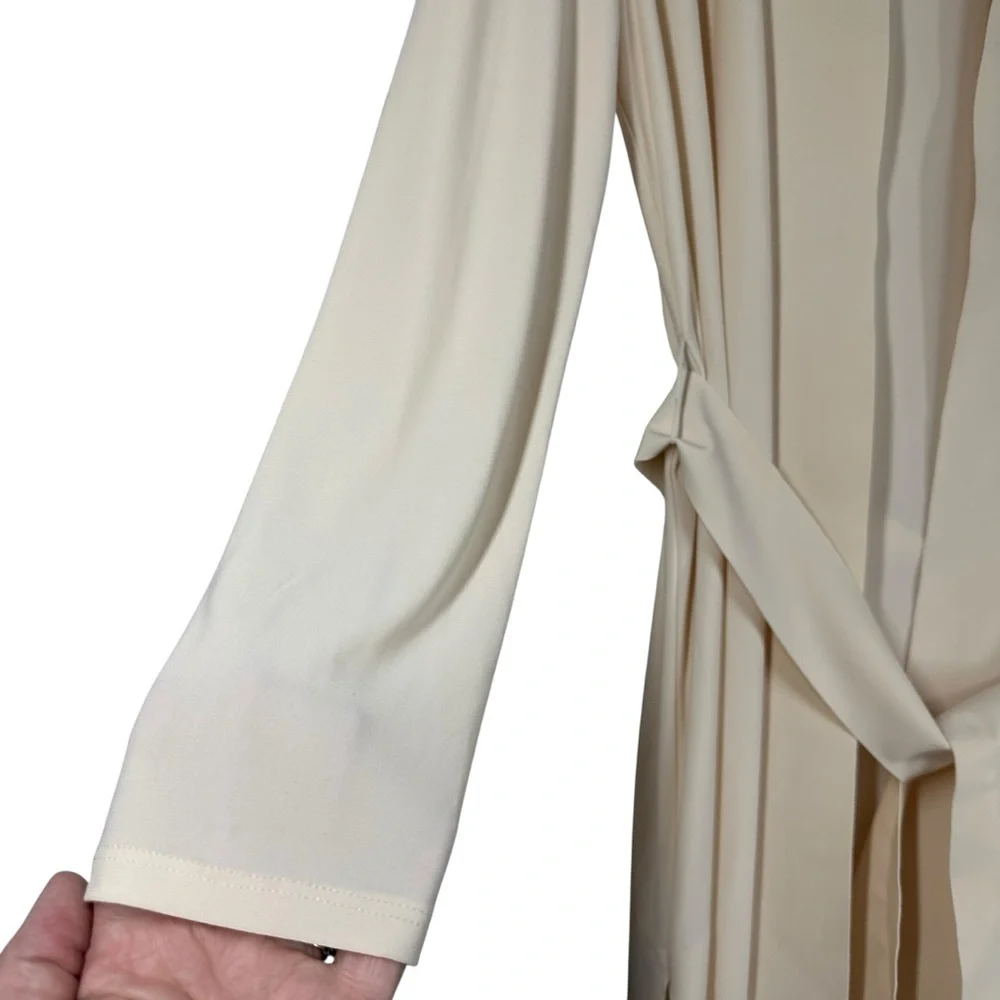 MAXMARA LEISURE Ivory Kardigan Damski Gordon Lightweight Smooth Size US Large - Picture 5 of 15